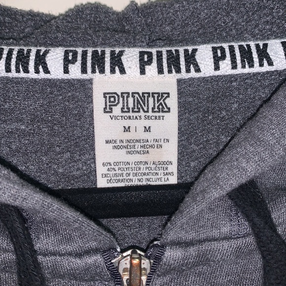 PINK Gray Zip-Up - Picture 3 of 3
